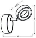 Lampa ścienna kinkiet 1X5W LED chrom 3000K VINOLA 91-65599