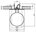 Oprawa stropowa biała szklana kulka SK-13 2264313