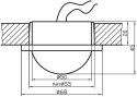 Oprawka meblowa satyna nikiel okrągła G4 20W MS-02 Candellux 2207137