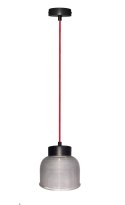Lampa wisząca 145mm bezbarwna/czerwony kabel Liverpool Ledea 50101287