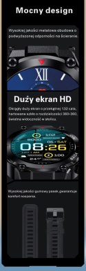 SMARTWATCH MĘSKI GRAVITY GT8-3 - z GPS (sg017c)