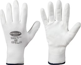 Rękawice dziane Beijing, nylon, rozmiar 9, białe (12 par)