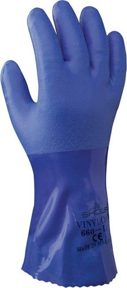 Rękawice ochronne PVC 300 mm, 660, rozmiar 10 (12 par)