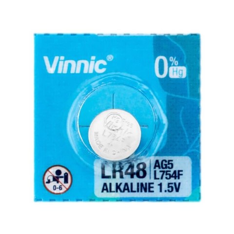 Bateria alkaliczna Vinnic LR754/393/AG5