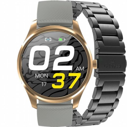 SMARTWATCH G. Rossi SW012-5 gold/gray + dodatkowa BRANSOLETA (zg315e)